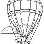 kleurplaat luchtballon xclusive ballonvaarten 3